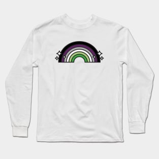 Aroace pride Aromantic and Asexual colors Long Sleeve T-Shirt